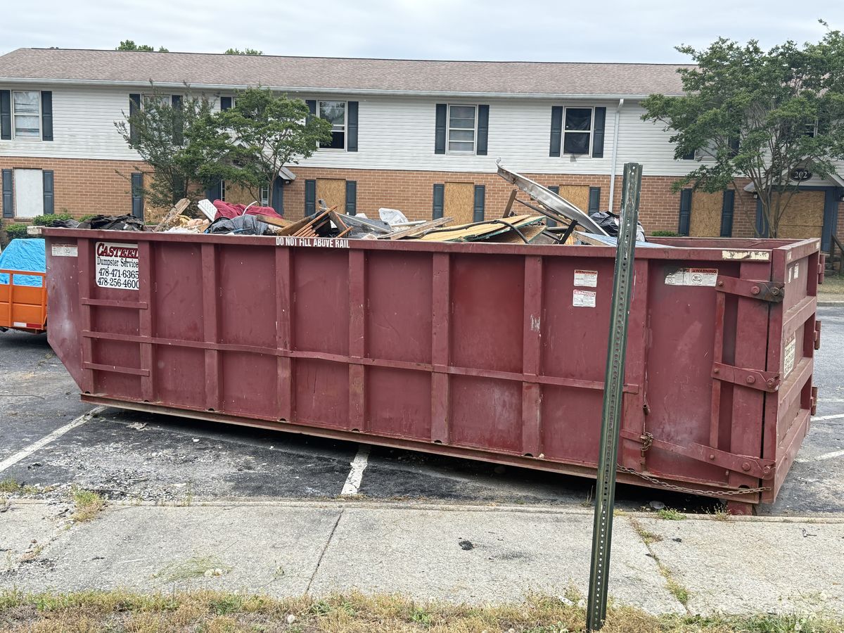 Debris removal dumpster